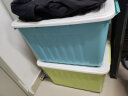 SPACEXPERT 塑料收纳箱 80L绿色单只 衣物整理箱储物箱搬家箱打包箱 带轮 实拍图