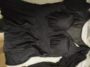 安与·洛施琪黑天鹅长袖泳衣女款夏保守连体大码胖mm新款游泳衣遮肉显瘦女 黑色 3XL(145-160斤) 晒单实拍图