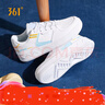 361°运动女鞋春夏季透气情侣厚底增高小白休闲板鞋子女682116601F-2 实拍图