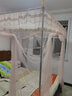 雅鹿家用蚊帐架1.5x2米三通不锈钢加粗加厚支架防摔蚊帐加密加柔面料 021款玉色 1.8*2.2米床25MM尼龙三通 实拍图