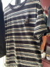 Teenie Weenie小熊女装2024夏季新款宽松条纹T恤短袖上衣洋气时髦 煤灰色 170/L 晒单实拍图