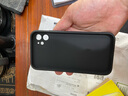 笑源 适用苹果11手机壳iphone11Pro Max保护套超薄液态硅胶玻璃不防摔全包镜头男女款 苹果11【漆木黑】 实拍图