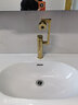 摩丹（MODAN）全铜洗脸盆冷热水龙头洗手盆面盆台盆卫生间家用台上盆台下盆可万向旋转浴室柜单孔混水阀 金色招财猫高款双模式(升级3代) 实拍图