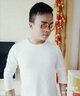 简束（JOONSVIP）长袖t恤男纯色棉质修身紧身打底衫男士体恤秋冬季外穿内搭上衣男 常规圆领白色 XL XL(73KG左右紧身) 实拍图