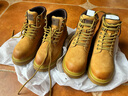 骆驼（CAMEL）复古工装靴厚底增高大黄靴潮流马丁靴 L24W013663 黄色 36 实拍图