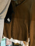 茵曼田园风尖角领厚衬衣2023冬女装新款美拉德显瘦长袖打底上衣 棕色 M 晒单实拍图