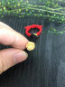 中国黄金（CHINA GOLD）黄金戒指玫瑰花足金戒指情侣对戒520情人节礼物送老婆女友礼物 对戒【红绳+黑绳】 实拍图