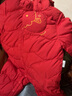 英氏儿童羽绒服秋冬加厚保暖婴儿羽绒服连体衣加厚款宝宝羽绒服连帽 新年红-小金鱼款 80 建议9-18个月 实拍图