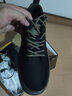 Jeep吉普男鞋夏季新品英伦风商务体闲小皮鞋时尚牛皮板鞋百搭鞋子男 黑色  42 实拍图