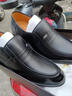 老爷车皮鞋男新款真皮牛皮商务正装皮鞋休闲软底男士皮鞋透气增高爸爸鞋 FG6528黑色【平跟单鞋款】 40 (250mm) 标准码 实拍图