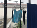 众福缘 不锈钢晾衣架多夹子多功能衣夹衣架家用防风晾袜架晒袜子男女神器物 外防风款 不锈钢弧形 20夹（1只） 1个 实拍图
