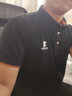 啄木鸟（TUCANO）短袖t恤男士商务休闲撞色polo打底衫百搭上衣男装 黑色 XL 实拍图
