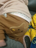 迷你巴拉【pp裤】男女童裤子加绒保暖冬新品高腰长裤 咖啡50855 90 实拍图