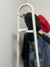 舒福思衣架落地衣帽架卧室简易室内晾衣服架置物架房间多功能移动挂衣架 收纳篮款 白色/L码 实拍图