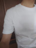 班尼路（Baleno）新疆棉T恤男 夏季棉质圆领短袖上衣宽松打底衫男情侣款 88902284 01W L 实拍图