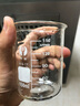 巴比客 玻璃量杯量筒烧杯高硼硅高温杯耐烧杯烘焙杯带刻度加厚化学实验 150毫升 2个 实拍图