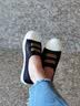 大嘴猴（paul frank）休闲鞋女港风轻奢小白鞋ins潮流板鞋透气运动鞋复古情侣单鞋 白红蓝 37 实拍图