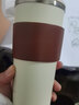 格律（GELU） 咖啡杯便携保温杯不锈钢提手杯喷陶内胆水杯随手杯办公室杯子 绅士黑-500ml 实拍图