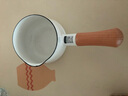 FUJIHORO 日本进口珐琅奶锅 铸铁锅单柄汤锅搪瓷宝宝辅食锅婴儿辅食锅奶锅 白色【无盖】 12cm 实拍图