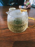 御驾道家用锤纹耐高温玻璃泡茶壶过滤复古泡茶器透明带把玻璃茶壶套装 灵韵把壶400ML 实拍图