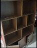 蔓斯菲尔（MSFE） 书架简约落地收纳多功能大容量省空间储物架多层置物书架柜子 【多层实木胡桃色】120X30X180CM 实拍图