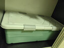 万派床底收纳箱家用特大号被子衣物整理箱床下有盖储物箱衣服收纳神器 双开盖六卡扣【80*40.5*27cm】 森林绿·新【环保材质无异味】 实拍图
