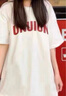 娇茹妮 100%纯棉不起球夏季美式印花短袖t恤女男情侣同款宽松小众上衣潮 白色（260克100%纯棉重磅） L（100—125斤） 实拍图