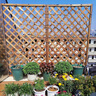 广世林防腐木栅栏阳台壁挂花架户外网格爬藤架庭院花园围栏栅栏屏风隔断 双重碳化60*120【加固刷防腐漆】 升级款3.5cm 实拍图