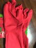 3M 橡胶手套 耐用型防水防滑家务清洁手套 柔韧加厚手套中号 苹果红 实拍图