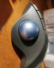 罗技（Logitech） M575无线蓝牙鼠标 舒适办公鼠标 拇指轨迹球多设备切换 优联笔记本电脑人体工学鼠标 M575 无线/蓝牙双模轨迹球鼠标 黑色 实拍图