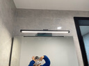 麦莱 镜前灯卫生间led浴室镜柜款免打孔全铝梳妆台现代简约镜子壁灯 暖黄光 黑色长60cm 12瓦 实拍图
