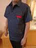 领灿 夏季薄款劳保工作服男装耐脏耐磨工服男士工装上衣定制套装透气 藏蓝短袖套装（全棉） 3XL /185【建议170-185斤】 实拍图