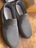 布瑞京老北京布鞋夏季男网鞋中老年爸爸鞋透气网面套脚一脚蹬软底大码鞋 灰色 45 实拍图