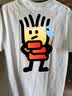 图图爱 短袖t恤定制印logo字纯棉广告文化衫订制团队服运动会班服工作服 白色 L 实拍图
