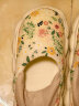 IQGD月子鞋棉拖鞋产后厚底孕妇鞋软底包跟防滑家居 小花粉 40-41 晒单实拍图