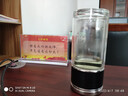 淳意迷你泡茶杯子旅行玻璃茶杯茶水分离花茶杯男女士便携水杯 睿智黑200ML带杯套杯刷 1个 实拍图