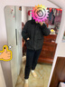 坦博尔轻薄饼干羽绒服女短款翻领保暖时尚韩版外套TD236266 黑色 M 165/88A 实拍图