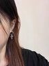 芯奢耳钉男十字架耳环男2025年新款耳饰女夏耳坠小众设计感高级冷淡风 银色一对 实拍图