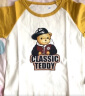 Classic Teddy精典泰迪儿童短袖T恤童装女童上衣男童夏装宝宝衣服1 棒球帽子熊同色插肩杏黄 110 实拍图