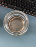 名锐（MINGRUI）玻璃杯水杯茶杯子男泡茶杯车载定制周年庆礼物年会礼品建党节八一 手柄款-黑色420ml 实拍图