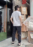 啄木鸟休闲裤男春秋季新款裤子男士宽松透气束脚裤潮流九分运动哈伦长裤 黑色 常规 L （建议95-120斤） 实拍图