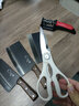 创木工房菜刀家用三件套刀具套装锻打切片刀斩切刀砍骨刀锋利厨师专用刀 黑面胡桃木刀具三件套 实拍图