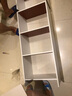 人文成家实木书架落地简约卧室置物架客厅靠墙收纳储物架多层立式格子书柜 【15mm加厚加固】三层白色长40宽24cm 实拍图