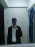 花花公子西服男休闲西装男士西服套装外套伴郎新郎商务休闲正装衣服三件套 二扣黑色西服+西裤 XL 实拍图