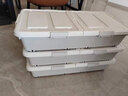 聚可爱床底收纳箱带轮衣服棉被整理箱特大号学生宿舍书箱塑料储物箱 矮款带轮2个装（高16cm） 适合多种床底空间 实拍图