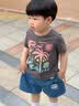 巴布豆儿童牛仔短裤男童夏季裤子新款舒适纯棉男孩夏天休闲百搭夏装 深蓝 眼镜巴布X 110 实拍图
