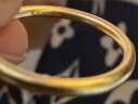中国黄金（CHINA GOLD）古法素圈黄金戒指足金情侣对戒三生三世实心指环618情人生日礼物 1.6g/10号【古法】 晒单实拍图