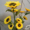 润蕾仿真向日葵太阳花假花绢花干花客厅卧室落地摆放花室内装饰花 大号5头1.3米高    花大 实拍图