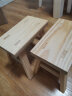 免安装实木凳子 矮凳家用小凳子结实耐用折叠浴室成人凳子舞蹈凳  长27宽15高26（原木2个凳子） 纯实木制作 实拍图