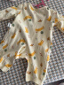 童泰婴儿连体衣四季纯棉宝宝衣服爬服居家内衣无骨对开长袖哈衣 黄色 66cm 实拍图